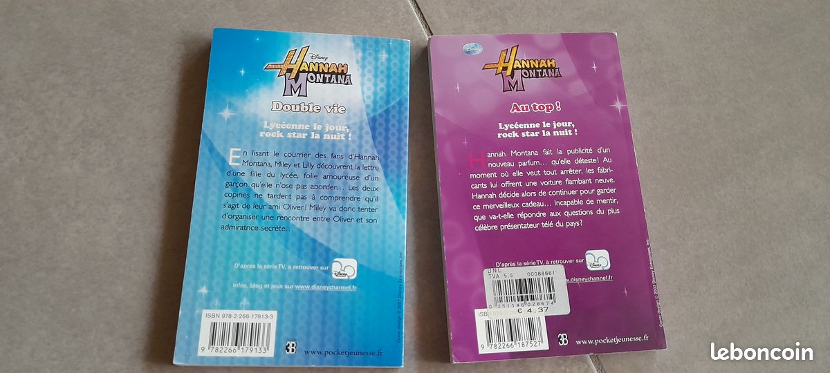 Lots de 2 livres - Hannah Montana - Disney -Très bon état (image 2)