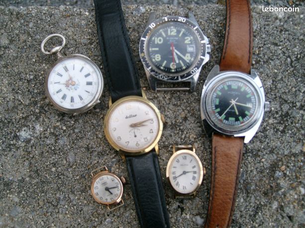 Montre mécanique ALIHOR vintage 37,5mm plongeuse non
