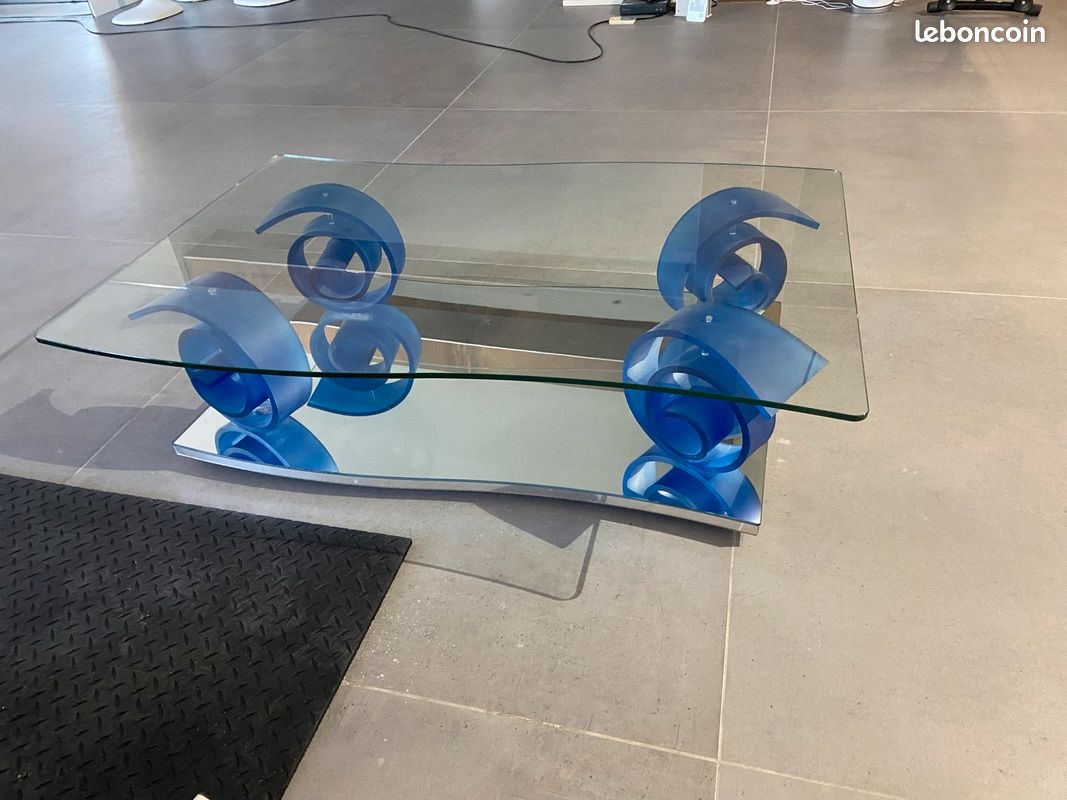 Table basse en verre Éric maville (image 1)