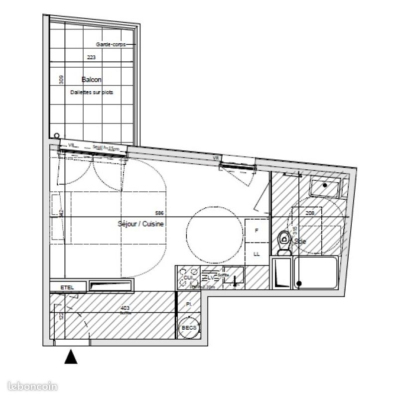 Appartement 1 pièce 30 m² · à Morangis · 30 m² · 656 €/mois