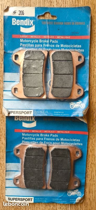 Plaquettes De Frein Avant Bendix Pour Yamaha 125 TW (1998-2005) - Matériau Organique, Neuves, Garantie 2 Ans