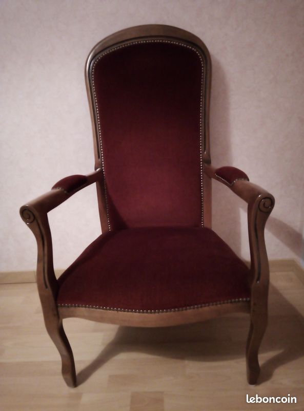 Fauteuil velours (image 1)