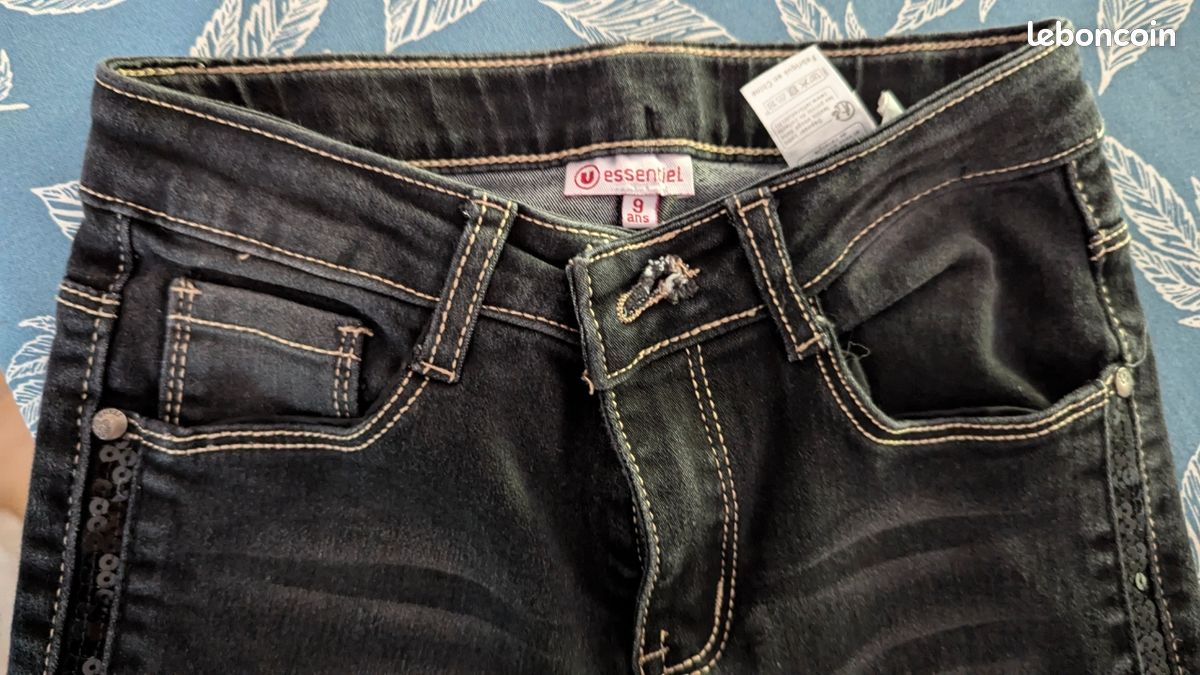 Pantalon Jean noir (image 4)