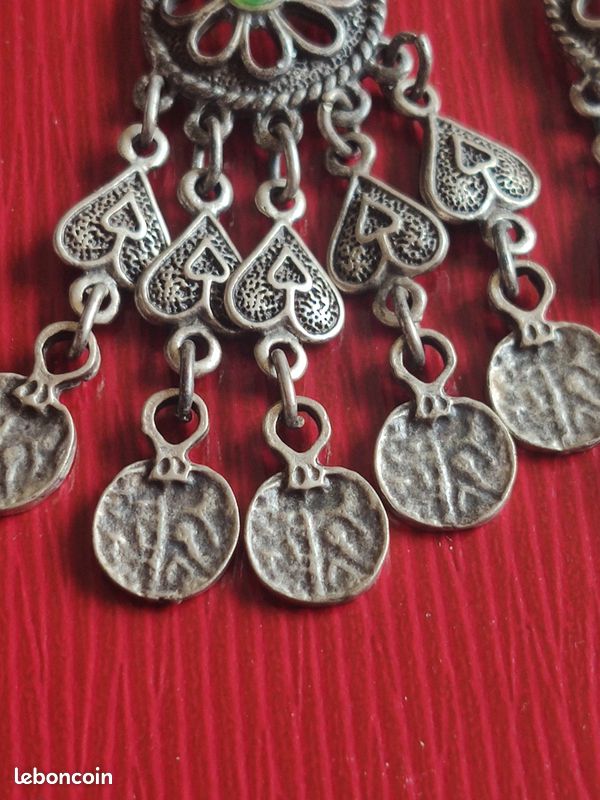 Boucles d'oreilles tribales Kazakhstan (image 6)