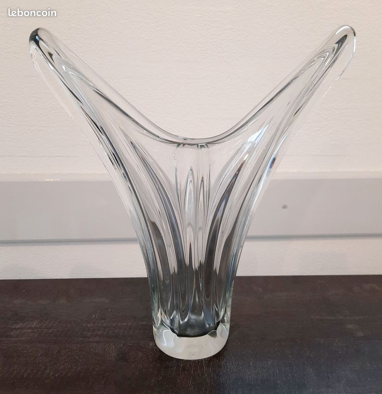Vase cristal "Art Vannes France" (image 1)
