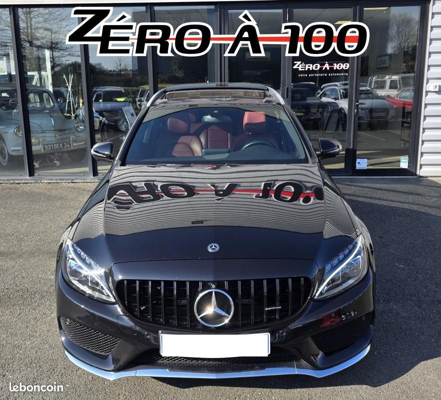 Mercedes Classe C 200 2.1D AMG LINE – AIRMATIC TOIT PANO INTÉRIEUR ROUGE (image 2)