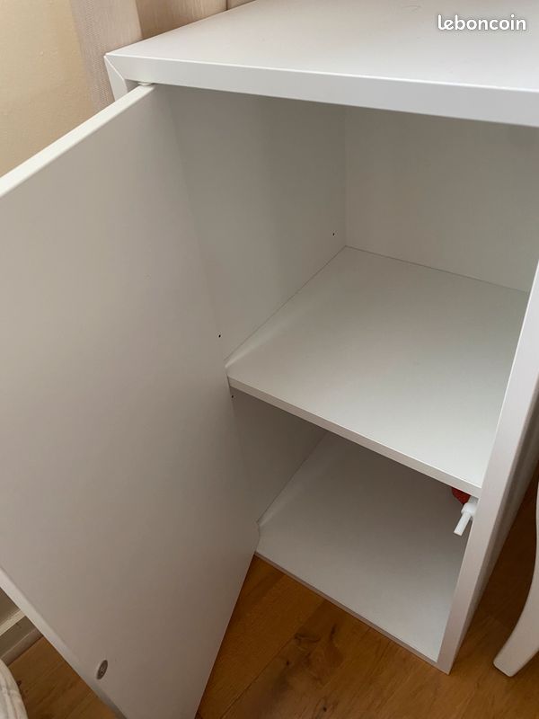 Rangement Eket (IKEA) - Élément 1 porte et 1 tablette, blanc (image 2)