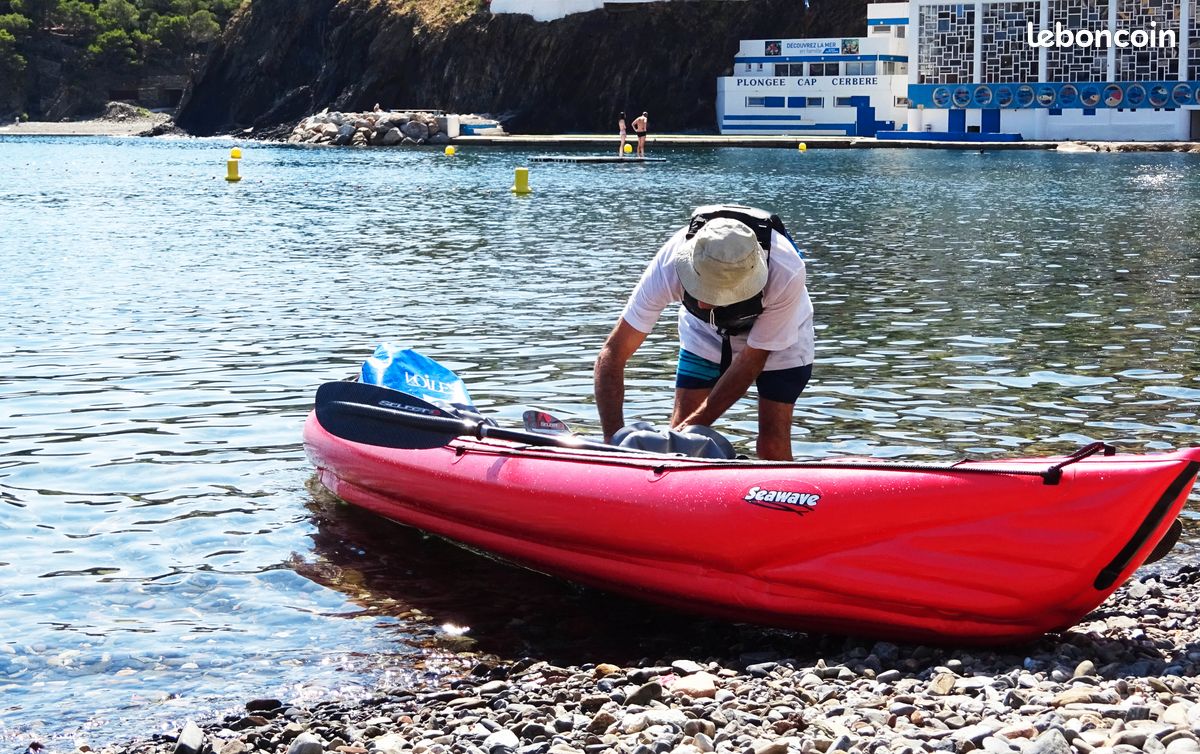Kayak de mer Sea-Wave 2/3 places+2pagaies+2gilets+paddle fload+gonfleur (image 13)