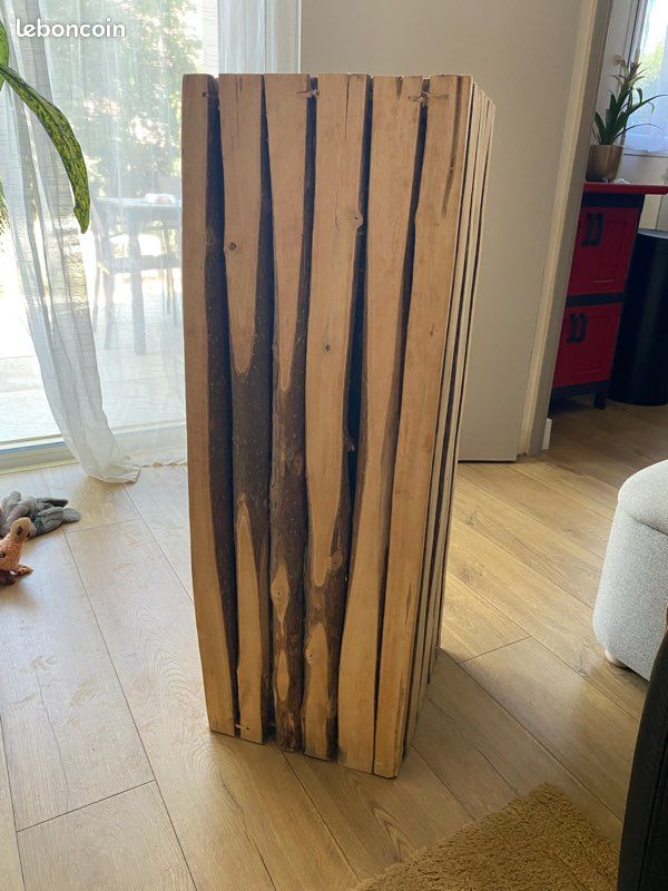 Sellette / Colonne décorative en bois brut - Maisons du Monde (image 2)