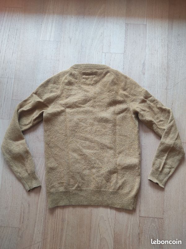 Pull Manches Longues - Moutarde - Laine - Taille XS - Canda (image 3)