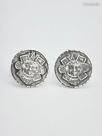 Boutons manchettes en argent 925 Pax 1,7x1,7 cm | vente en ligne sur