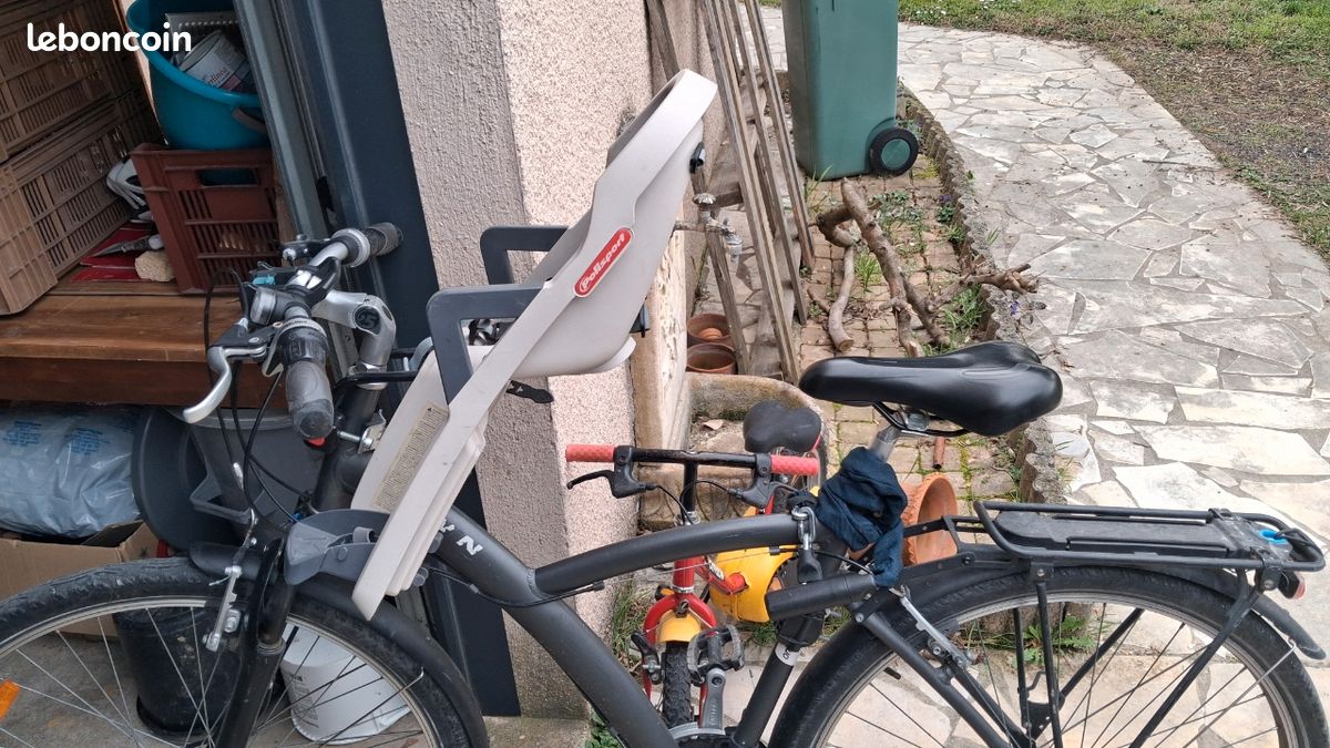 Siège Enfant Bike Shop - Montage Central, 1 An Et +, Jusqu'à 33 Lbs (15 Kg) - Gris