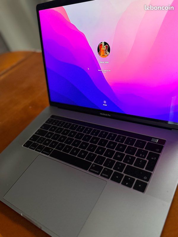 MacBook Pro 15 pouces (2016) - Intel Core i7, 16 Go RAM, 256 Go 