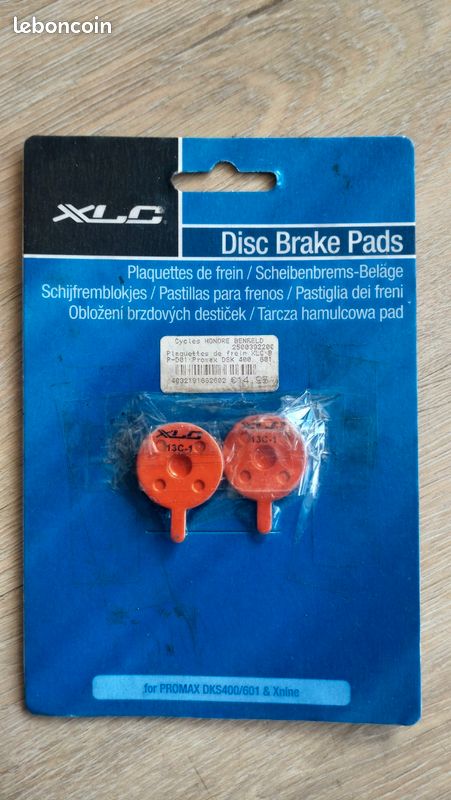 Plaquettes frein disque vélo promax DKS400/601 Xnine