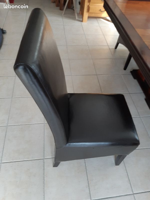 Lot de 6 Chaises en cuir (image 1)