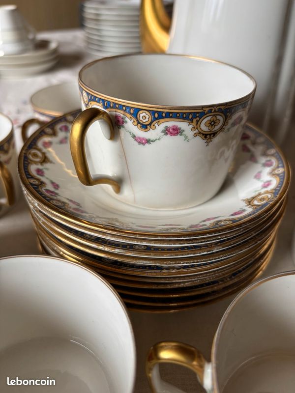 Service en porcelaine des années 1930 - France