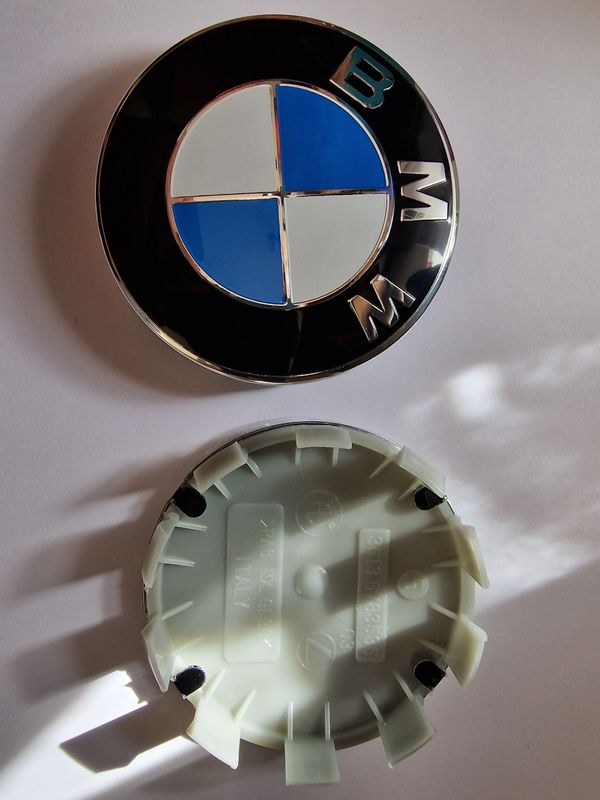 Centre de roue cache moyeu de jante pour BMW blanc ou bleu diamètre 68 -  Équipement auto