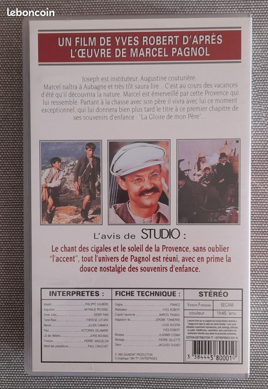 VHS-film "La gloire de mon père" (image 2)