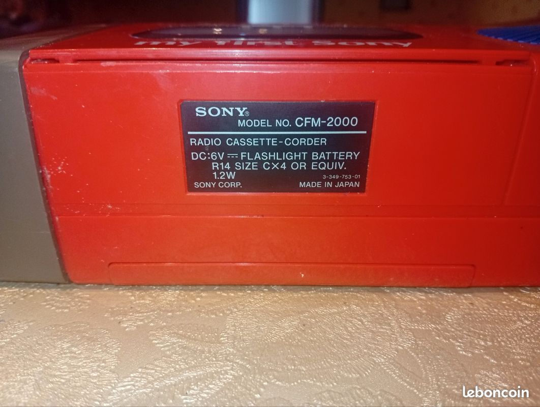 Rare Sony my first Sony CFM-2000 (image 11)