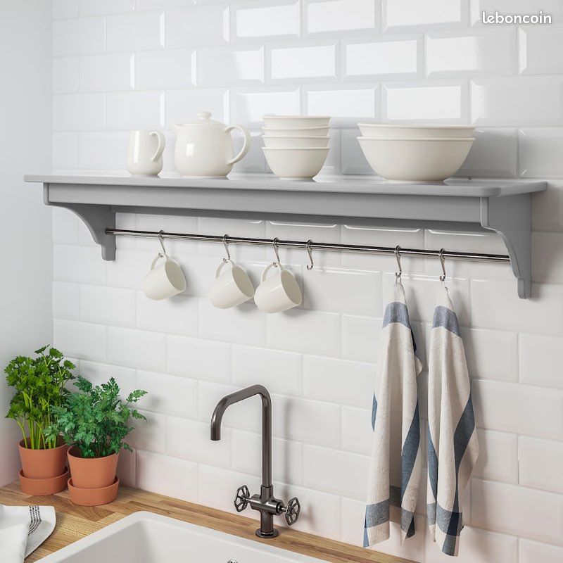 Étagère murale, gris, 120 cm (image 5)