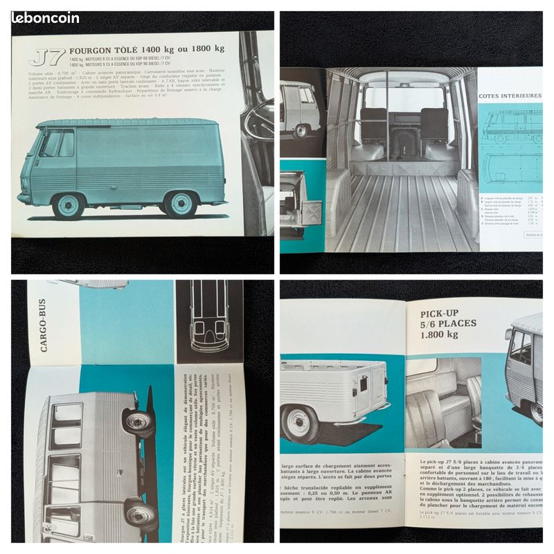 Brochure catalogue PEUGEOT J7 1973 (image 2)