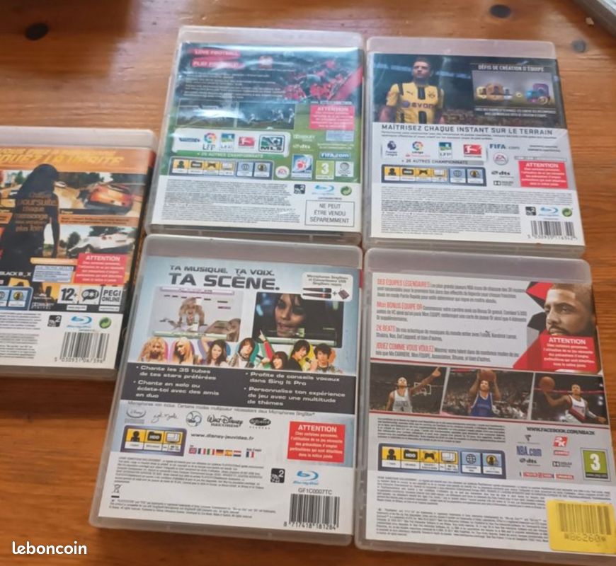 Lot de 5 jeux ps3 (image 2)