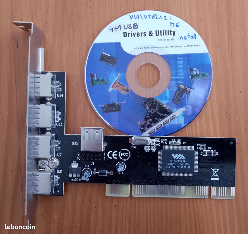 Carte 4+1 USB PC bureau (image 1)
