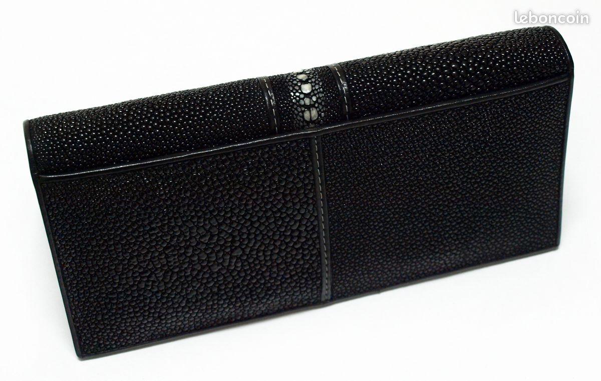 Porte feuille en Galuchat cuir de Raie pour femme (image 3)