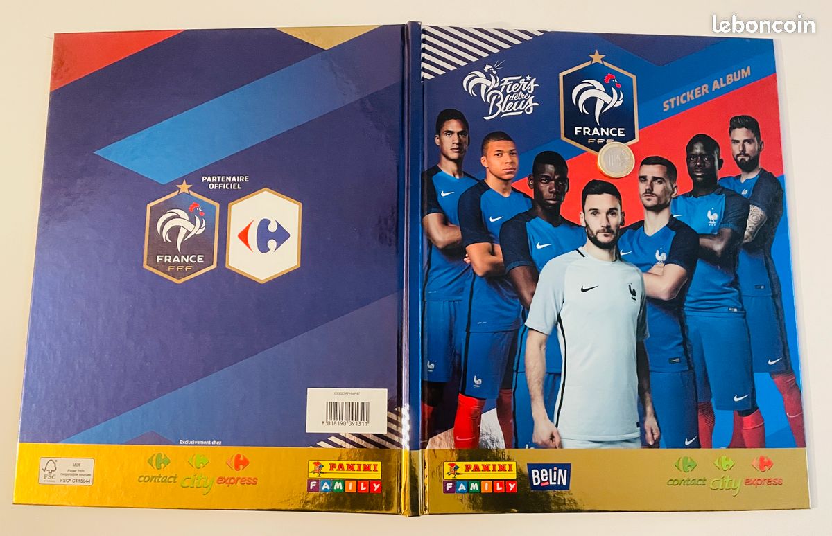 Album Panini Fiers d'être Bleus complet tatouages 2018 Collection