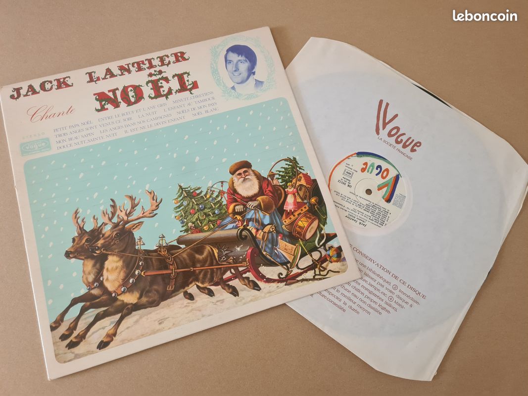 Vinyle Original de 1972 Jack Lantier chante Noel (image 1)