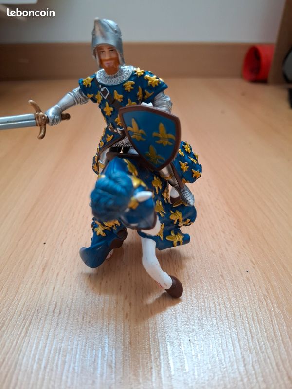 Papo chevalier prince Philippe le bleu et son cheval (image 3)
