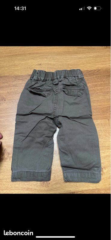 Ensemble veste à capuche/ chemise manche longue/ pantalon kitchoun bébé garçon 6 mois (image 10)