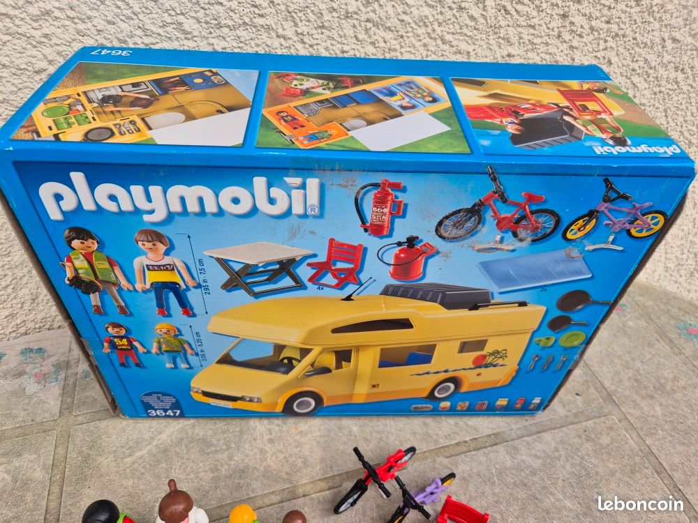 PLAYMOBIL 3647/3249 - Camping-car camping-car et remorque à cheval EUR 5,00 - PicClick FR