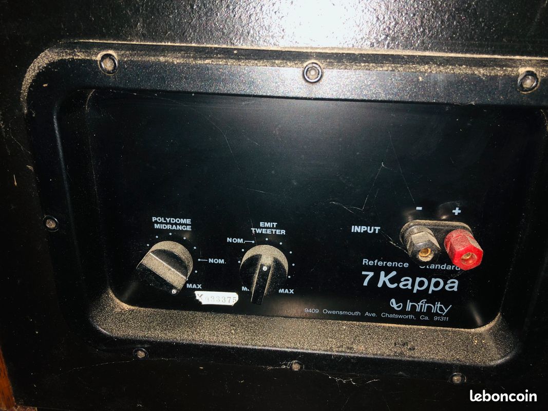 Haut-parleurs Infinity Kappa Photo, audio vidéo