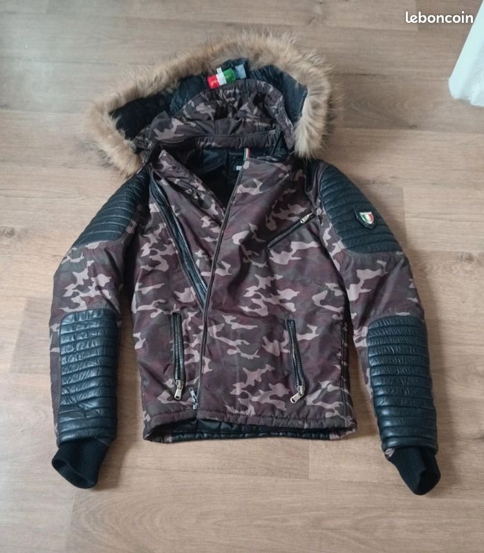 Veste D'Hiver à Capuche Pour Homme - Imprimé Drapeau Cameroun Vintage, Grande Taille, Polaire Doublée Sherpa Chaud