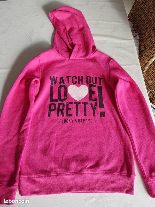 Sweat fushia fillette (SO) (image 1)