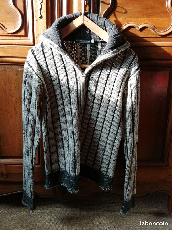 Pull à zip homme (image 1)