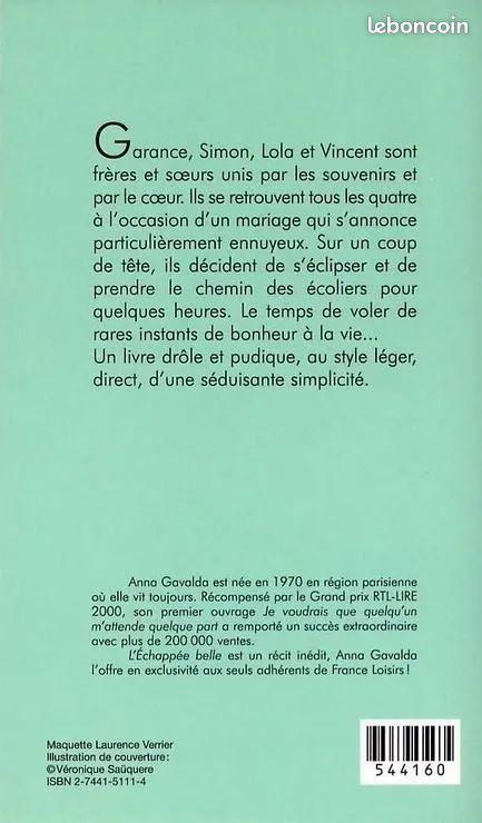 L'échappée Belle - Anna Gavalda (image 2)