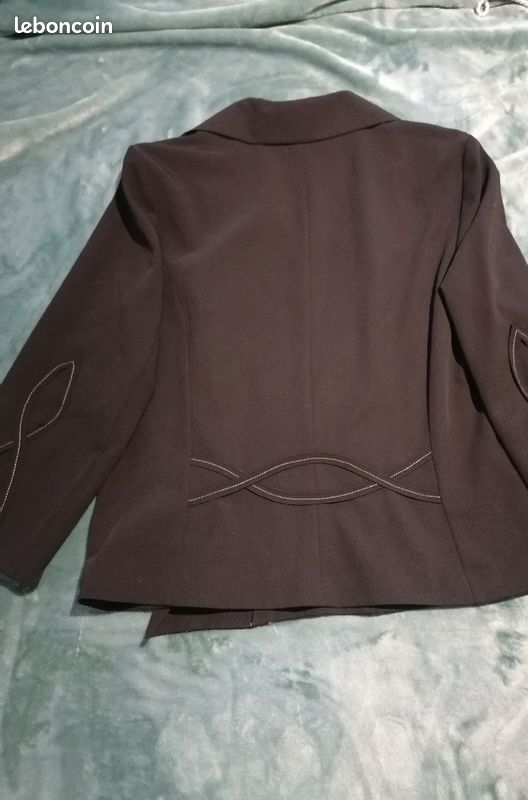 Jolie veste noire femme (image 2)