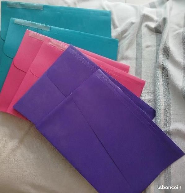 Chemises, pochettes de rangement plastique à rabat (image 1)