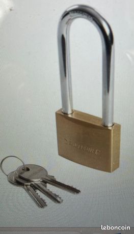 Cadenas En Laiton Silverline 50mm, Long Manille – Solide Et Pratique