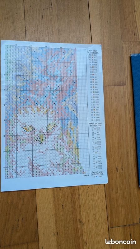 Kit Point de Croix Harry Potter Hedwige "Unexpected News" 14CT 28x37cm Neuf (image 3)