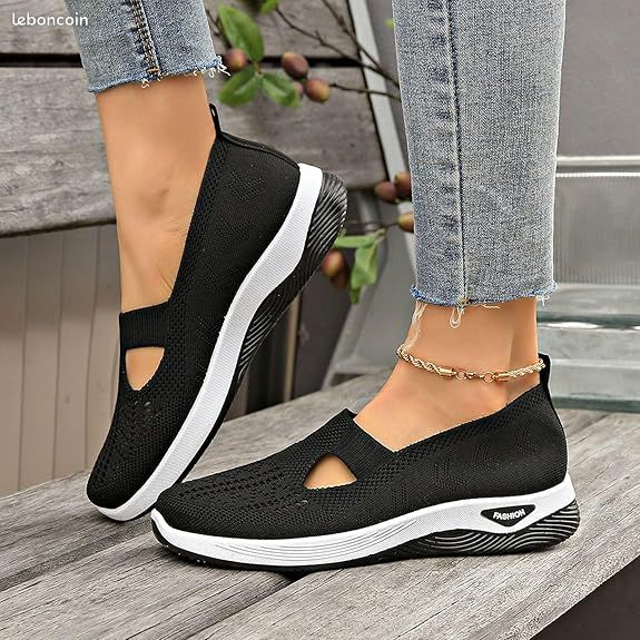 Chaussure Basket sans Laçage pour Femmes Chaussures