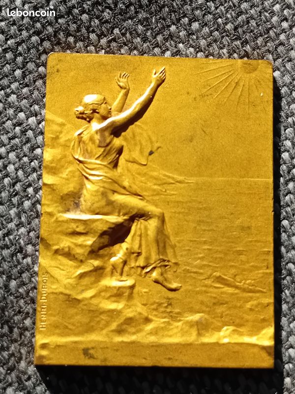 MÉDAILLE ART NOUVEAU Français par Roty, Scientifique Colonel Aimé