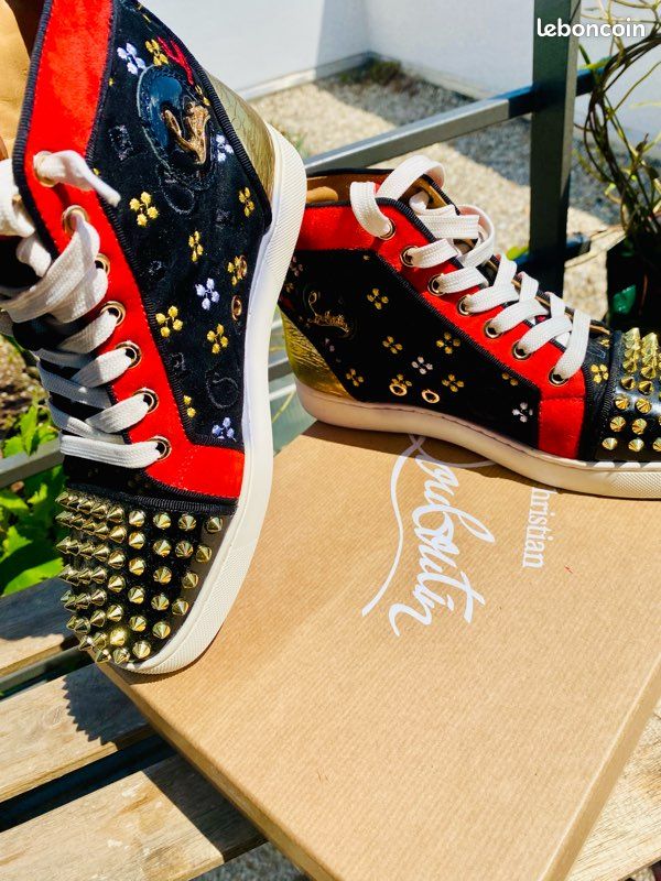 Magnifique Basket Christian Louboutin 100% authentique Montante