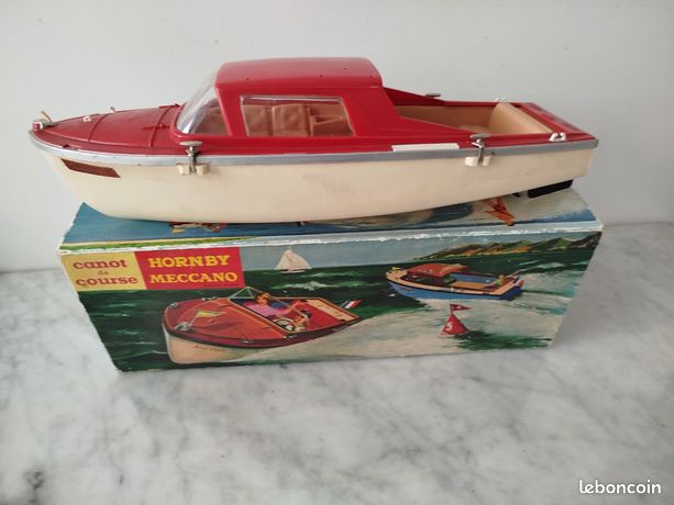 Jouet Ancien Hornby Meccano – Canot La Mouette Avec Boîte D'origine