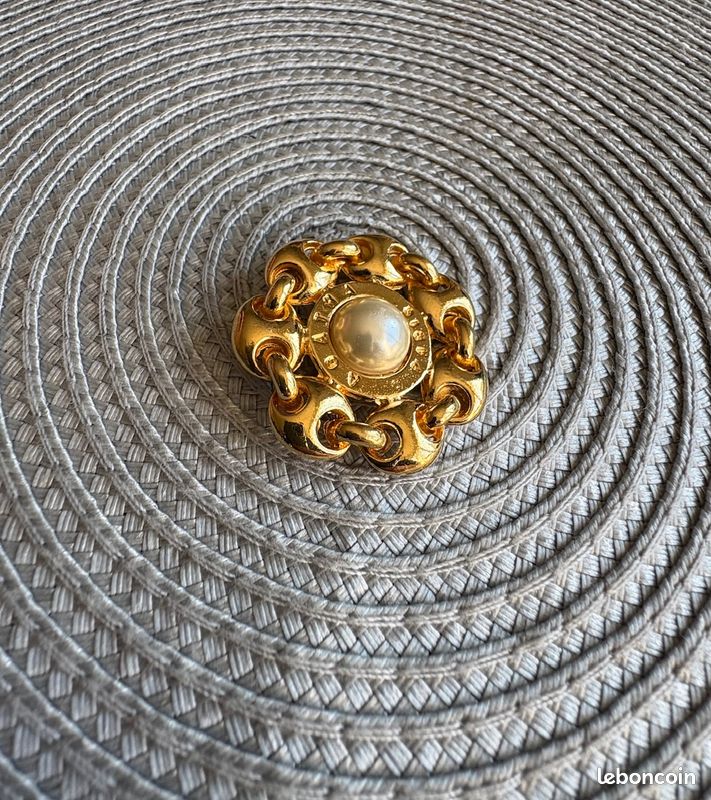 BROCHE art déco PIERRE BEX feuille émail NEUF vintage Brooch NEW ! NEUF