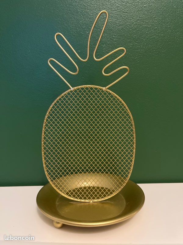 Porte bijoux doré ananas (image 2)