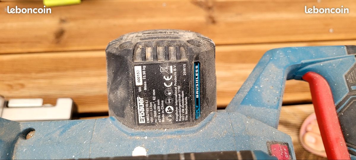Scie à onglet Erbauer sans fil EMIS216S18-Li 18V (image 4)