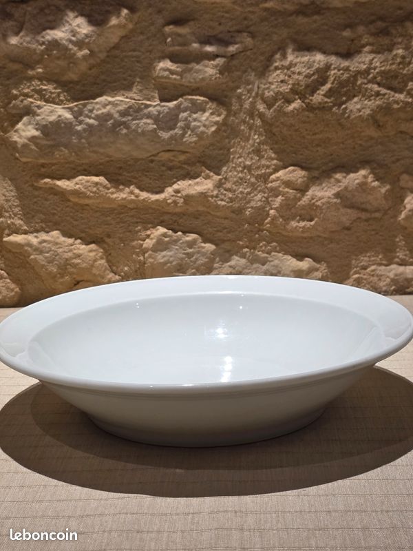 Grand plat creux vintage en porcelaine anglaise James Kent Old Foley